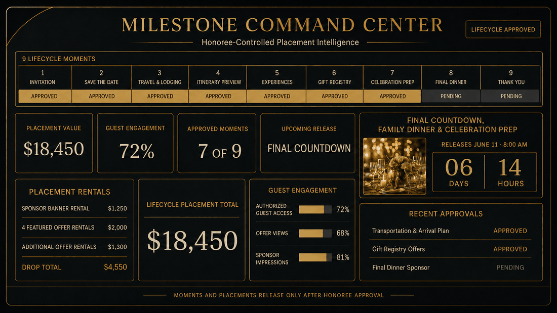 Milestone command center dashboard
